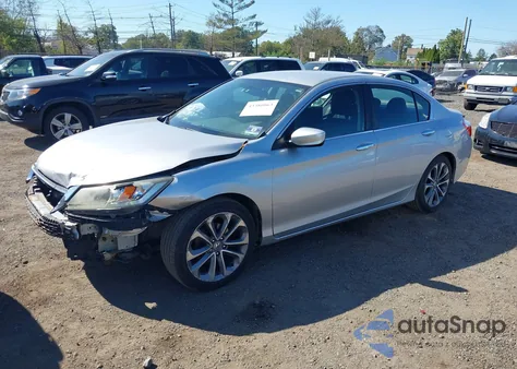 2013 Honda Accord Sport из США, поврежденный, VIN 1HGCR2F50DA006853